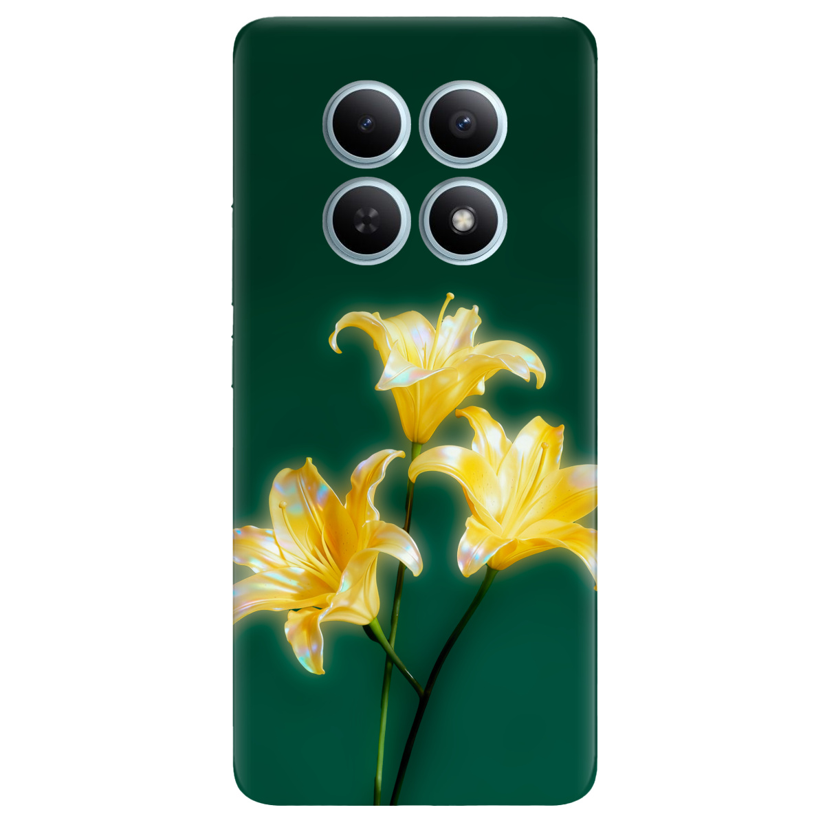 Чохол для Xiaomi Redmi Note 15 4G прозорий Сяюча лілія - фото 1 - Чохли для телефонів