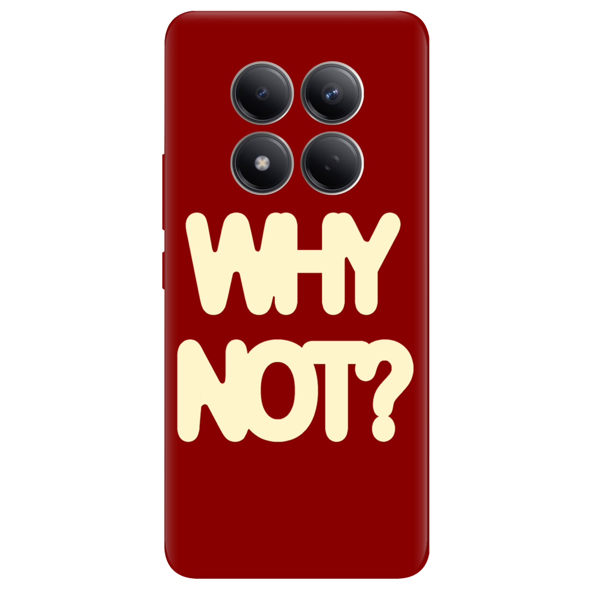 Чохол для Xiaomi Redmi Note 15 Pro 4G прозорий Why not - фото 1 - Чохли для телефонів