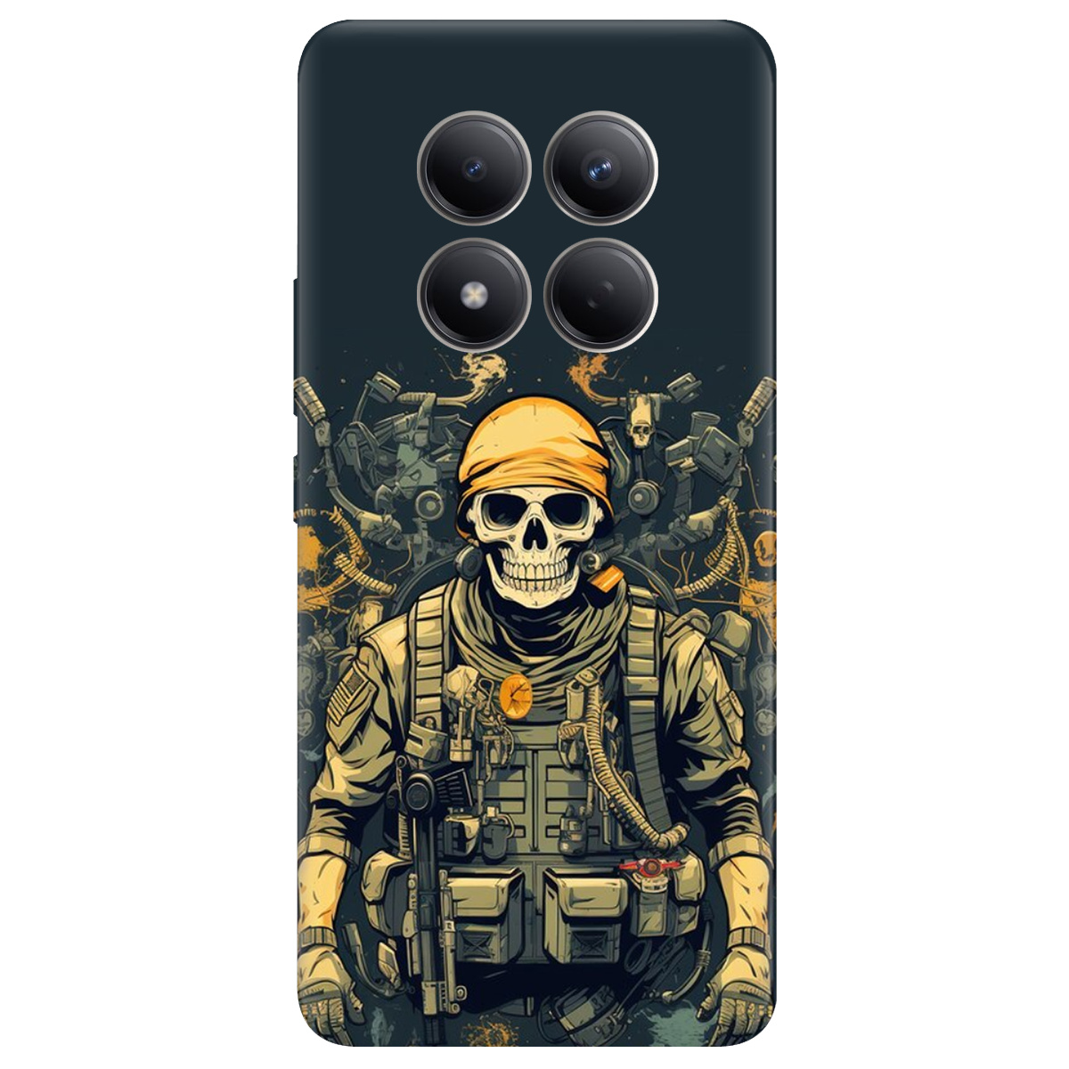 Чехол для Xiaomi Redmi Note 15 Pro 4G прозрачный Душа бійця - фото 1 - Чехлы для телефонов