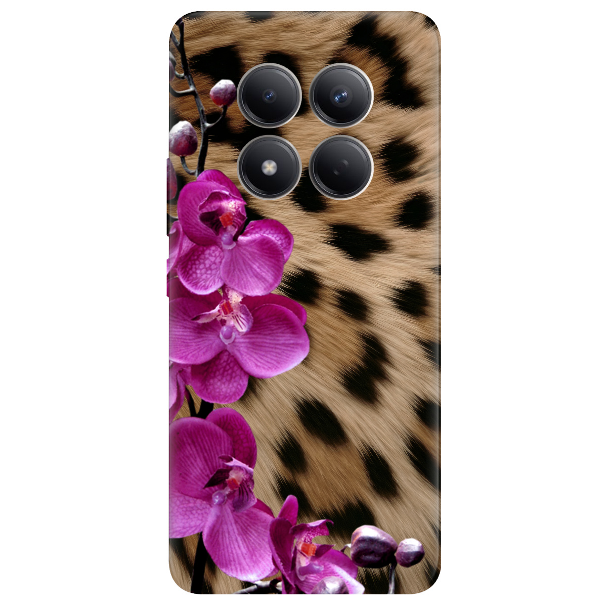 Чохол для Xiaomi Redmi Note 15 Pro 4G прозорий Дика орхідея - фото 1 - Чохли для телефонів