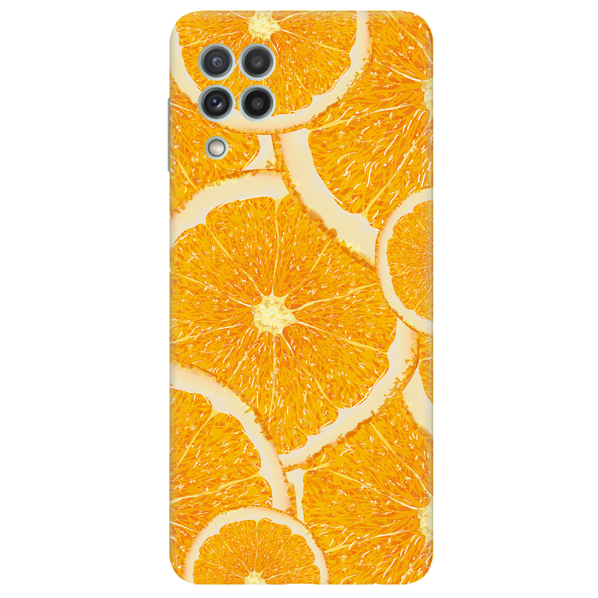Чохол для Samsung Galaxy M32 прозорий Orange - фото 1 - Чохли для телефонів