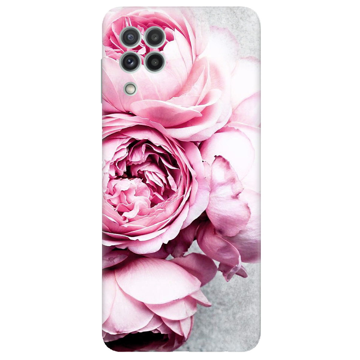 Чохол для Samsung Galaxy M32 прозорий Peony - фото 1 - Чохли для телефонів