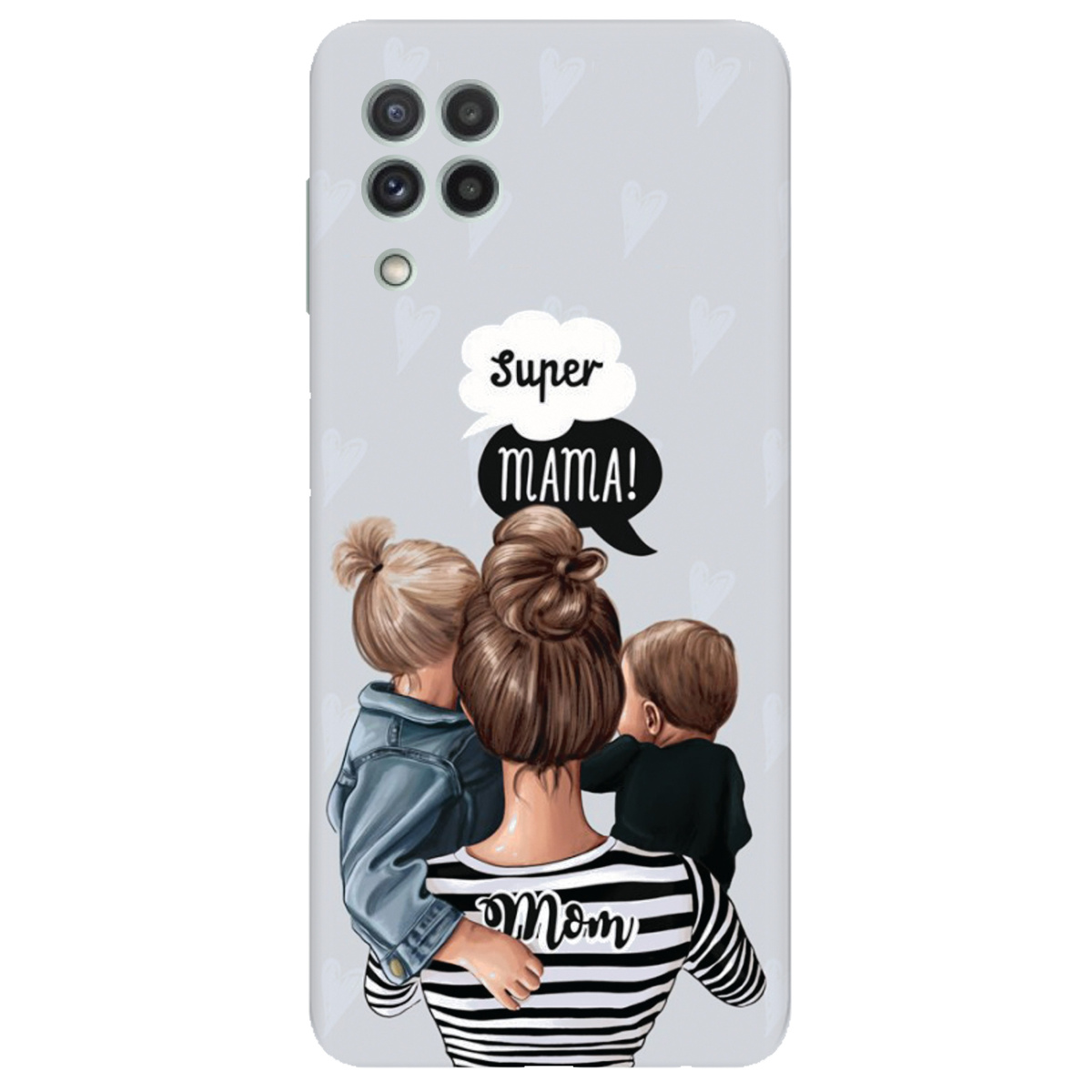 Чохол для Samsung Galaxy M32 прозорий Super Mama - фото 1 - Чохли для телефонів