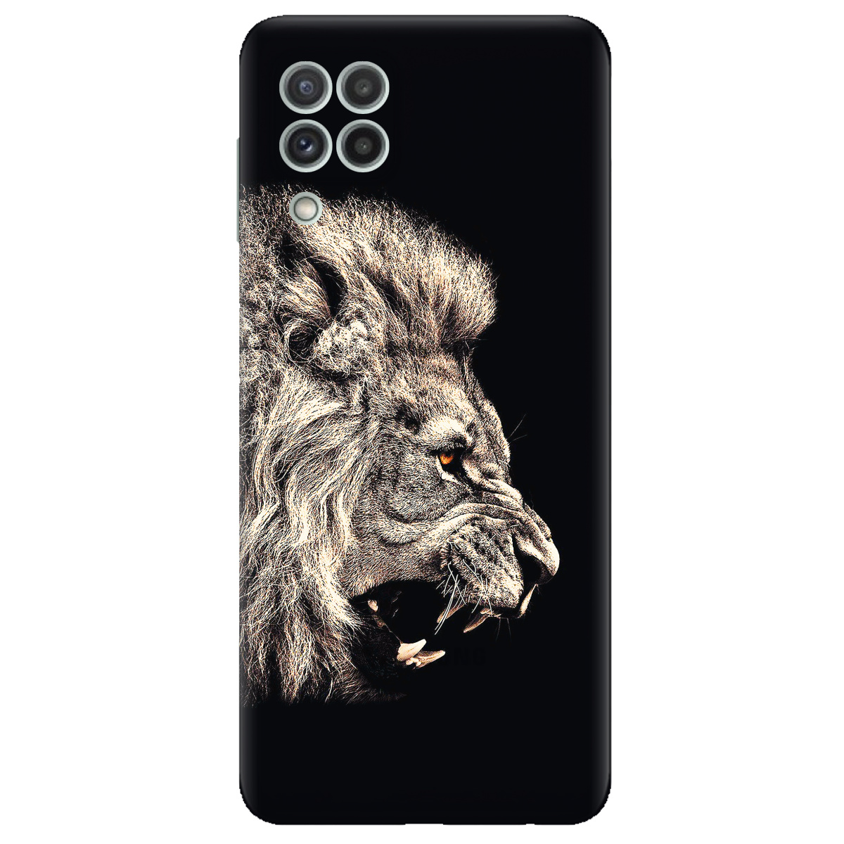 Чохол для Samsung Galaxy M22 прозорий LION - фото 1 - Чохли для телефонів
