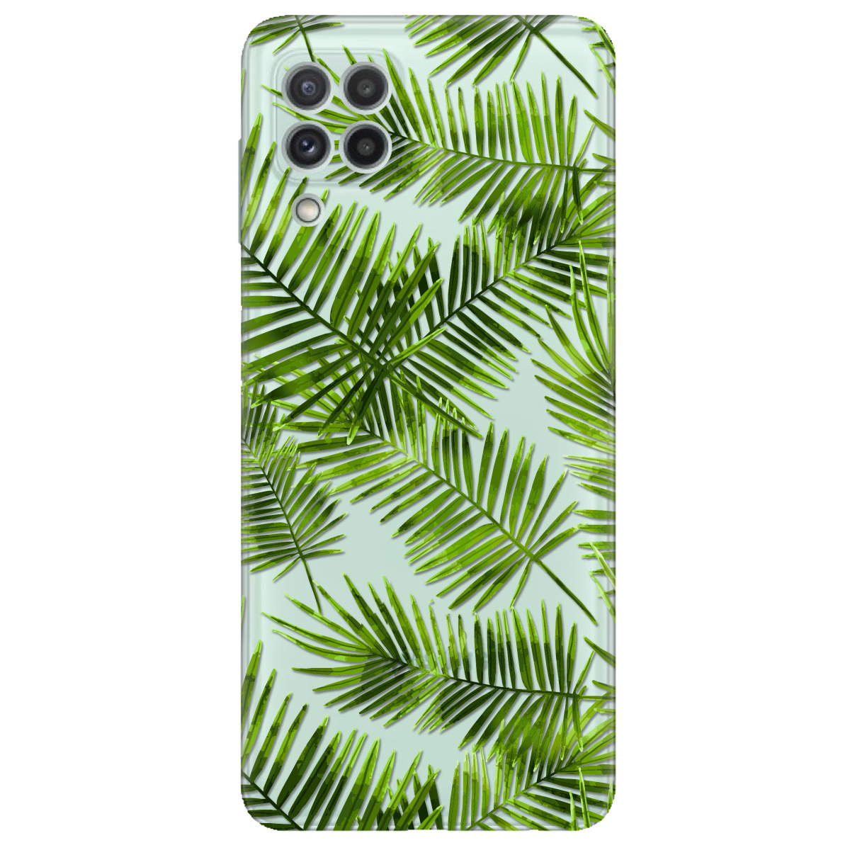 Чехол для Samsung Galaxy M22 прозрачный Palm - фото 1 - Чехлы для телефонов