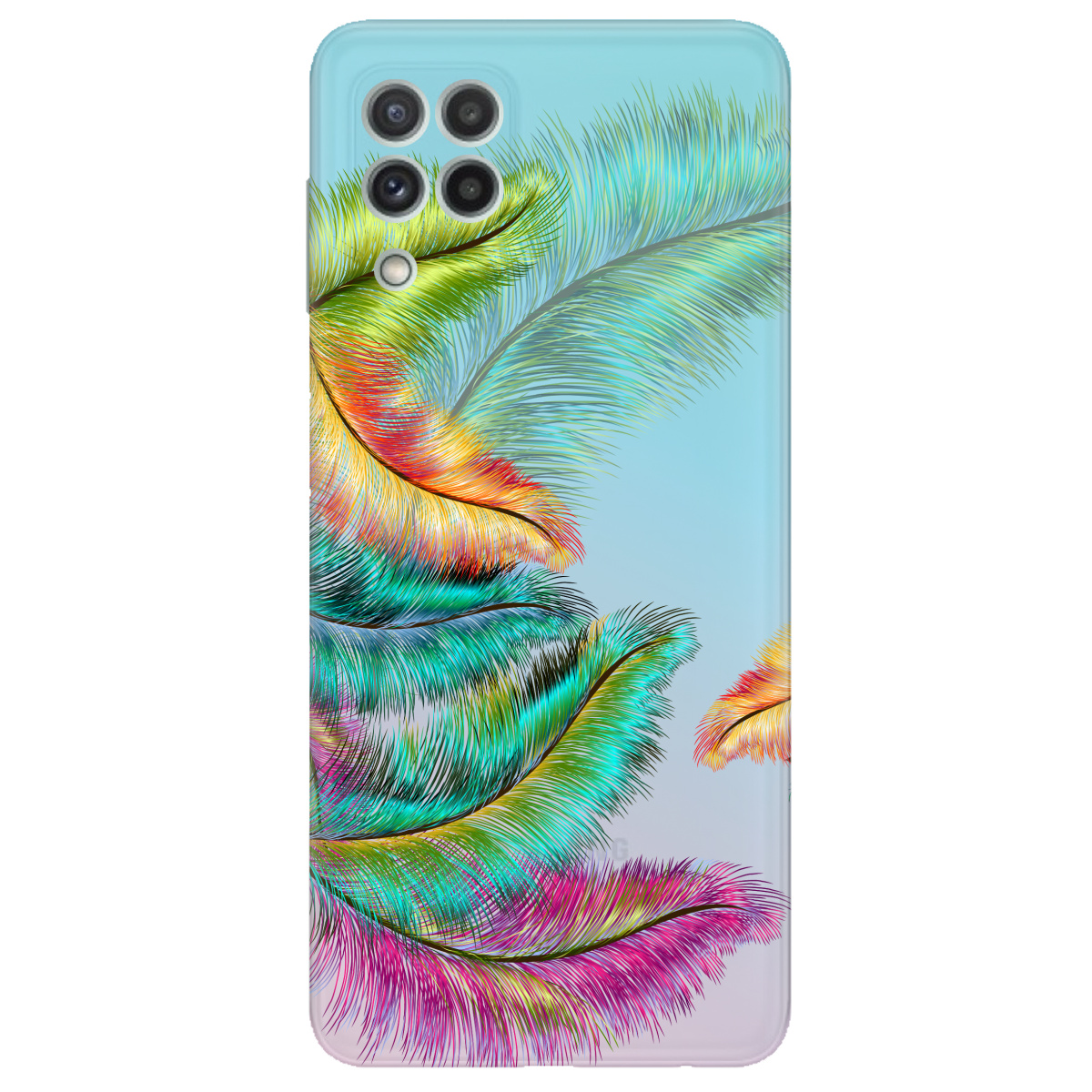 Чохол для Samsung Galaxy M22 прозорий Пух - фото 1 - Чохли для телефонів