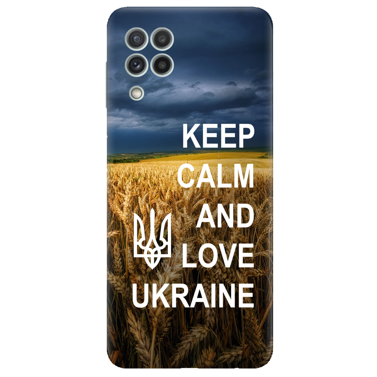 Чохол для Samsung Galaxy A22 4G прозорий Keep calm - фото 1 - Чохли для телефонів
