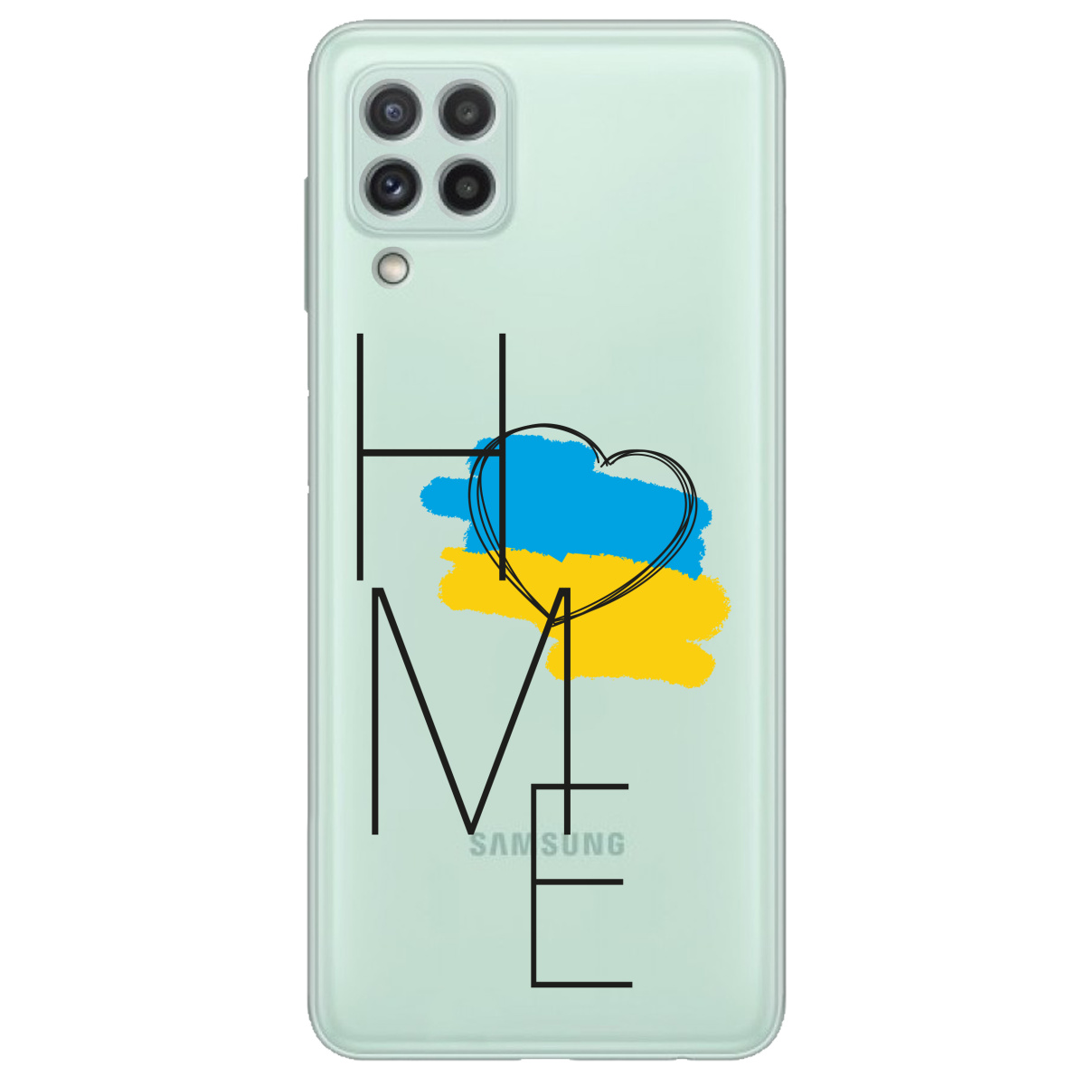 Чохол для Samsung Galaxy M22 прозорий Home - фото 1 - Чохли для телефонів