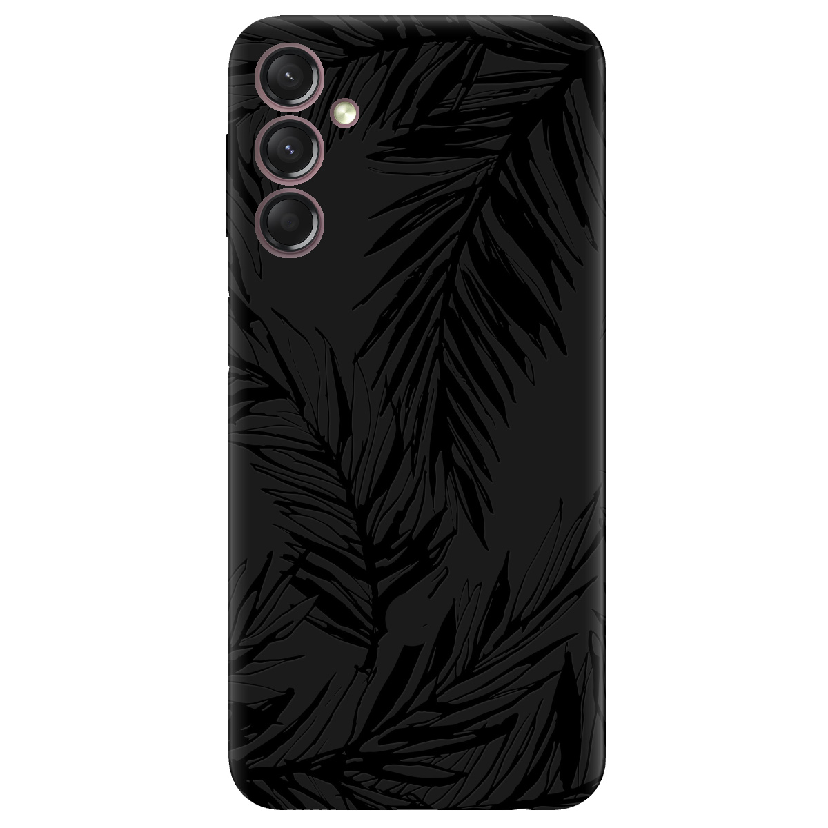 Чохол для Samsung Galaxy A05s чорний матовий soft touch Tropics - фото 1 - Чохли для телефонів