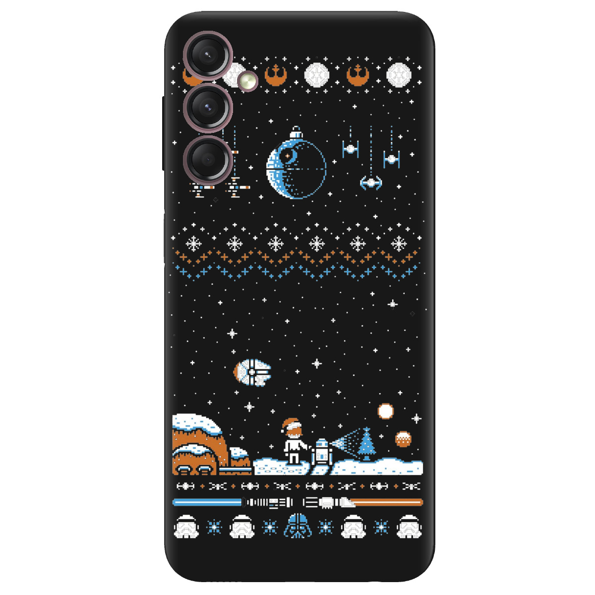 Чехол для Samsung Galaxy A05s черный матовый soft touch Star wars - фото 1 - Чехлы для телефонов