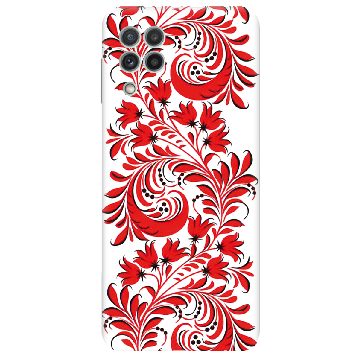 Чехол для Samsung Galaxy M22 прозрачный Love Ukraine ornament - фото 1 - Чехлы для телефонов