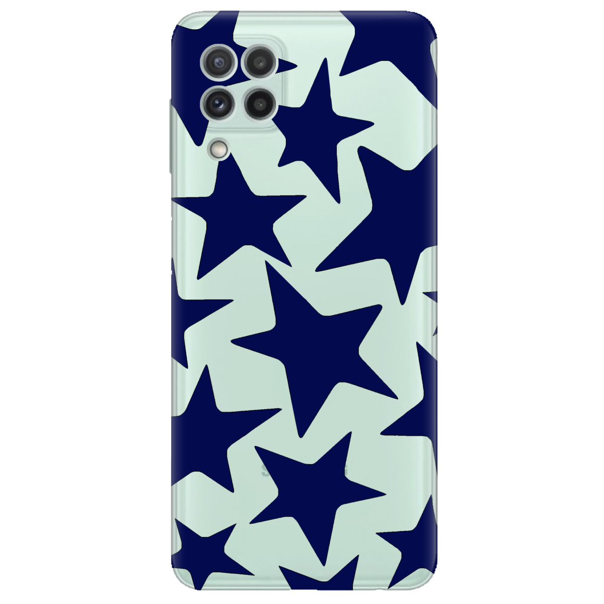 Чохол для Samsung Galaxy M22 прозорий Blue Star - фото 1 - Чохли для телефонів