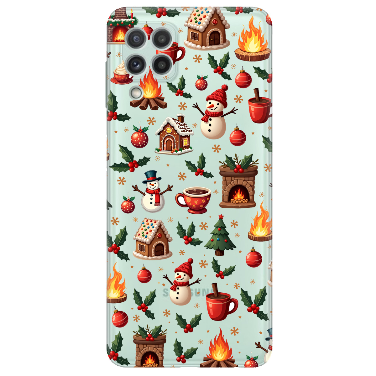 Чохол для Samsung Galaxy M32 прозорий Festive Glow - фото 1 - Чохли для телефонів