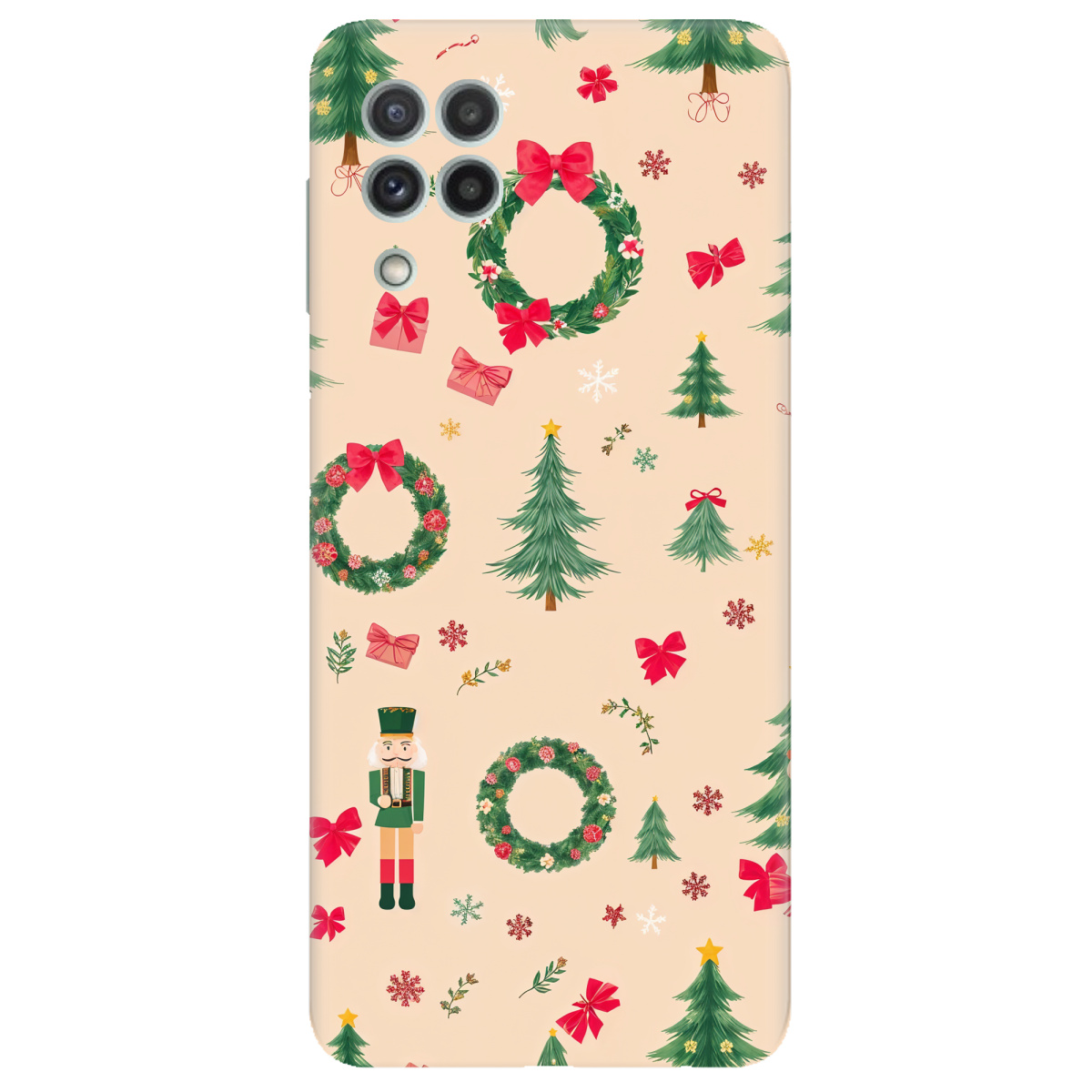 Чохол для Samsung Galaxy M22 прозорий Christmas Traditions - фото 1 - Чохли для телефонів