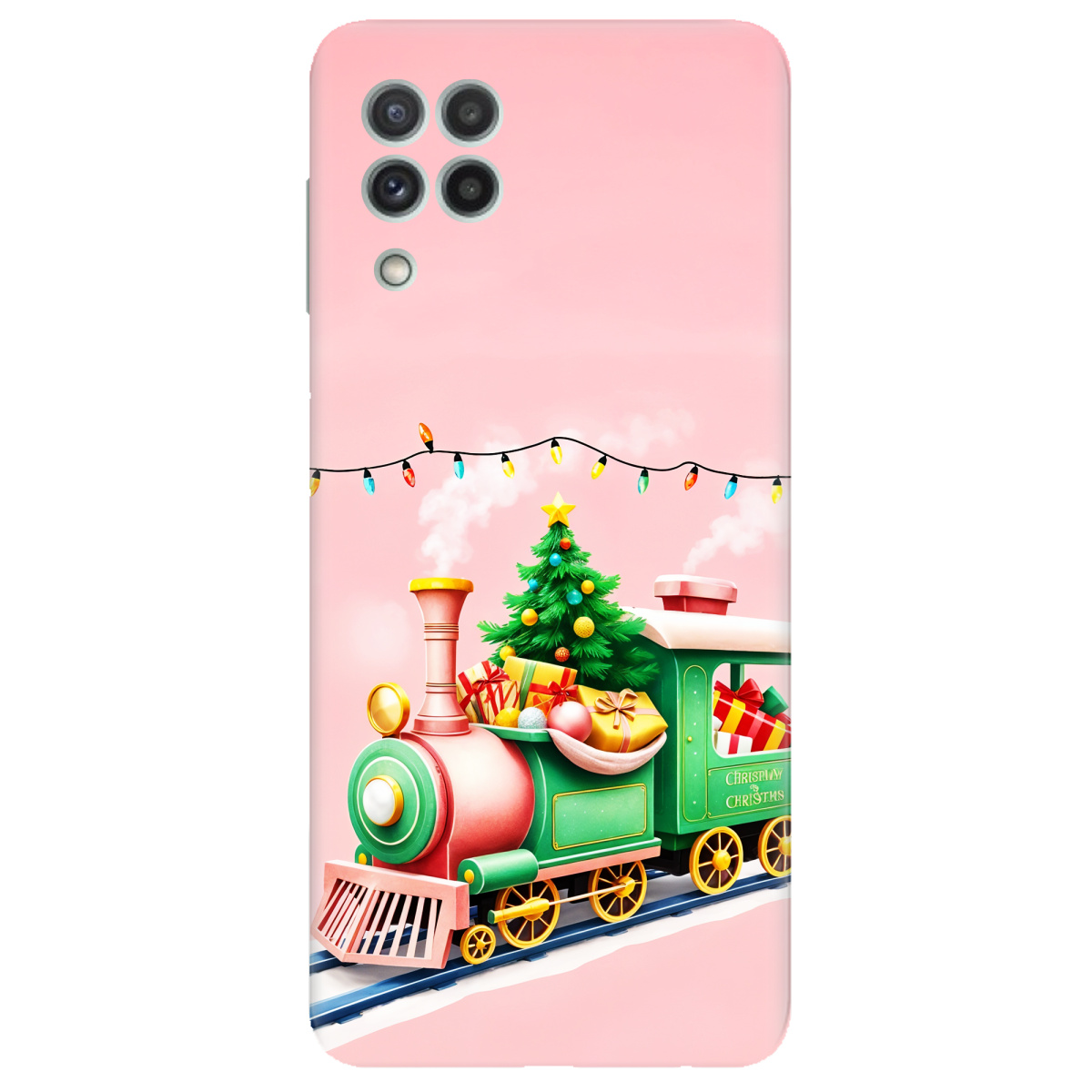 Чохол для Samsung Galaxy M22 прозорий Holiday Express - фото 1 - Чохли для телефонів