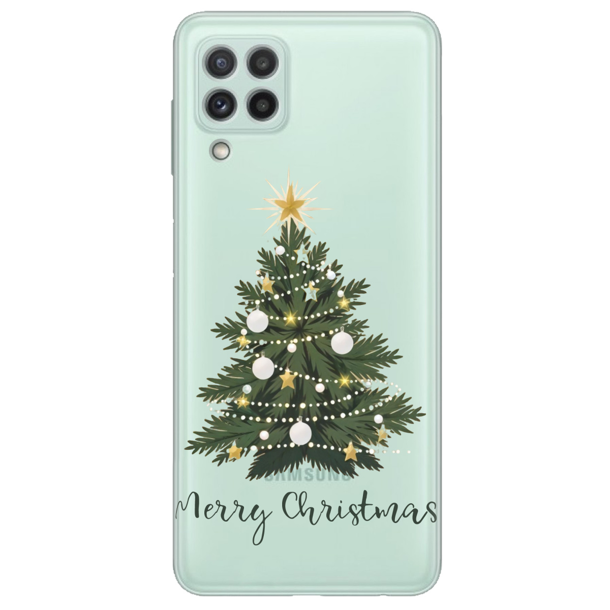 Чохол для Samsung Galaxy M22 прозорий Christmas Serenity - фото 1 - Чохли для телефонів