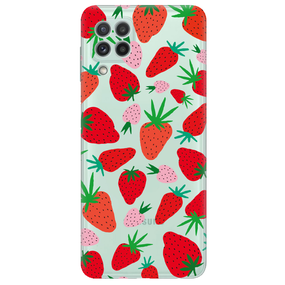 Чохол для Samsung Galaxy M32 прозорий Berry Pop - фото 1 - Чохли для телефонів