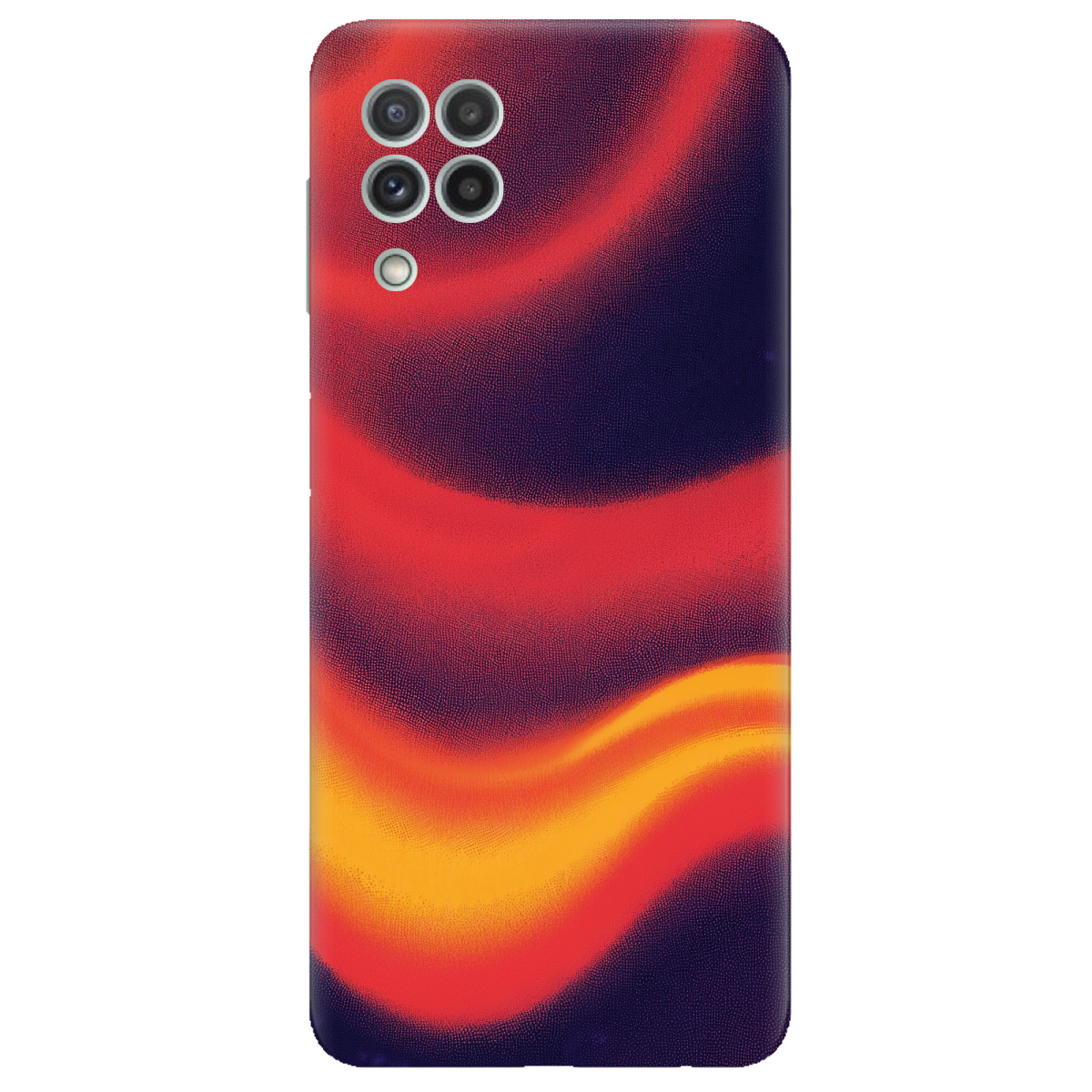 Чехол для Samsung Galaxy A22 4G прозрачный Fiery Waves - фото 1 - Чехлы для телефонов