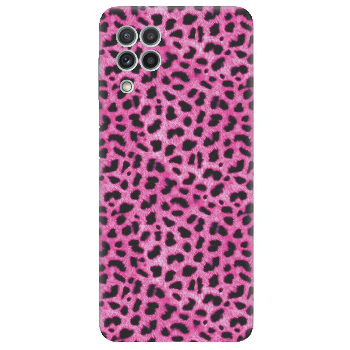 Чехол для Samsung Galaxy A22 4G прозрачный Pink Leopard - фото 1 - Чехлы для телефонов