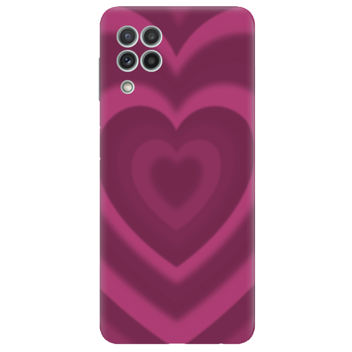 Чохол для Samsung Galaxy A22 4G прозорий Pink Heart - фото 1 - Чохли для телефонів
