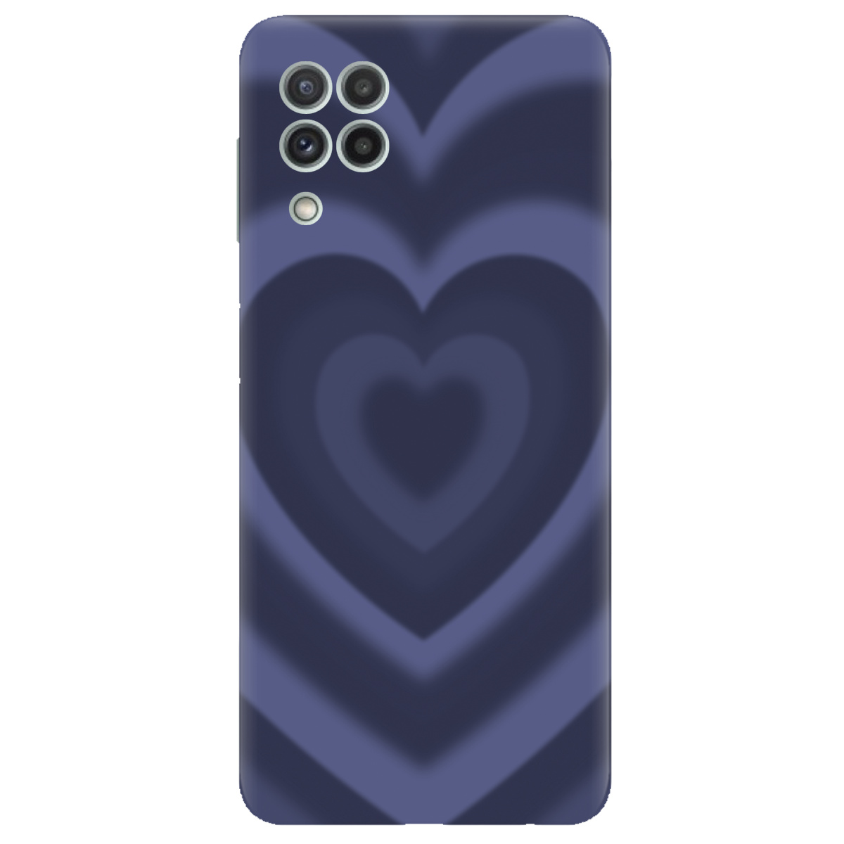Чохол для Samsung Galaxy M22 прозорий Purple Heart - фото 1 - Чохли для телефонів