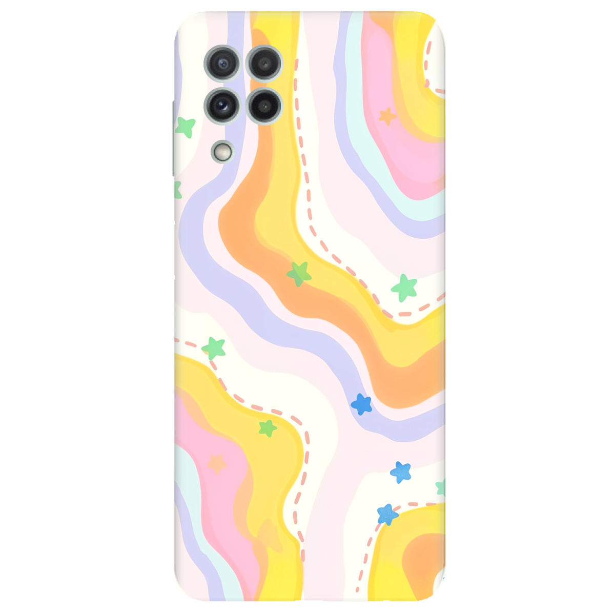 Чохол для Samsung Galaxy M32 прозорий Candy Clouds - фото 1 - Чохли для телефонів