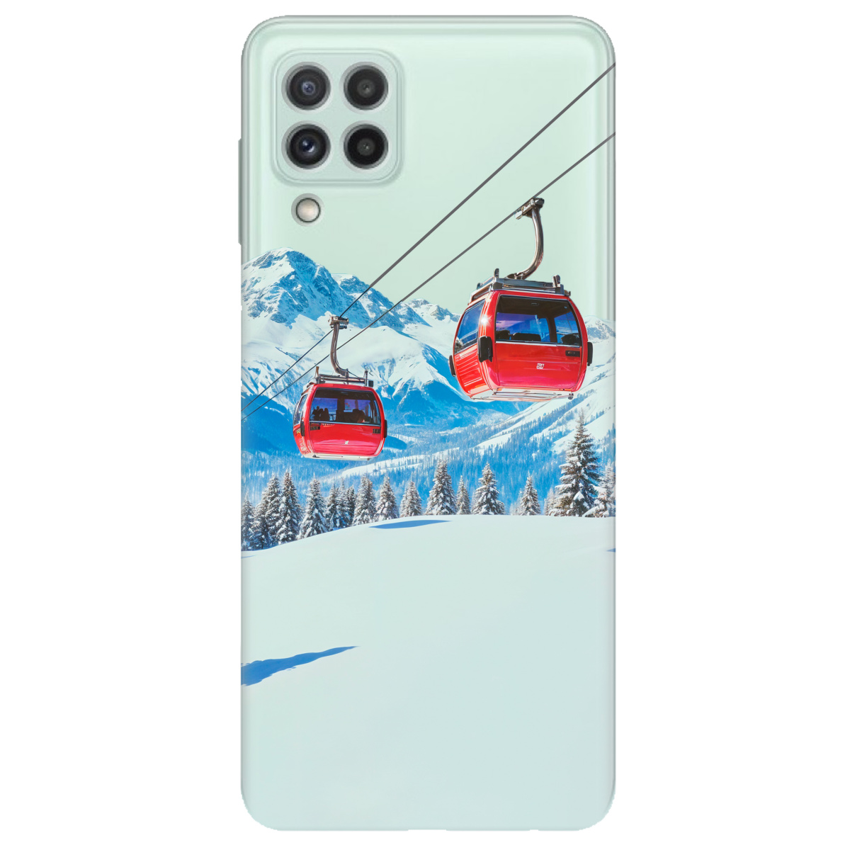 Чехол для Samsung Galaxy A22 4G прозрачный Над схилами - фото 1 - Чехлы для телефонов