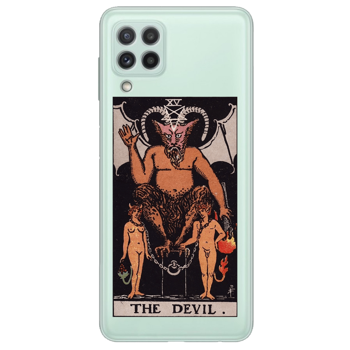 Чохол для Samsung Galaxy A22 4G прозорий The Devil - фото 1 - Чохли для телефонів
