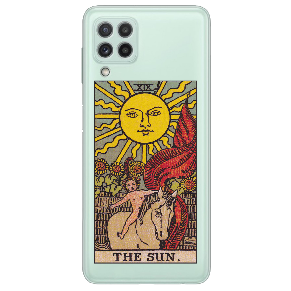 Чехол для Samsung Galaxy M22 прозрачный The Sun - фото 1 - Чехлы для телефонов