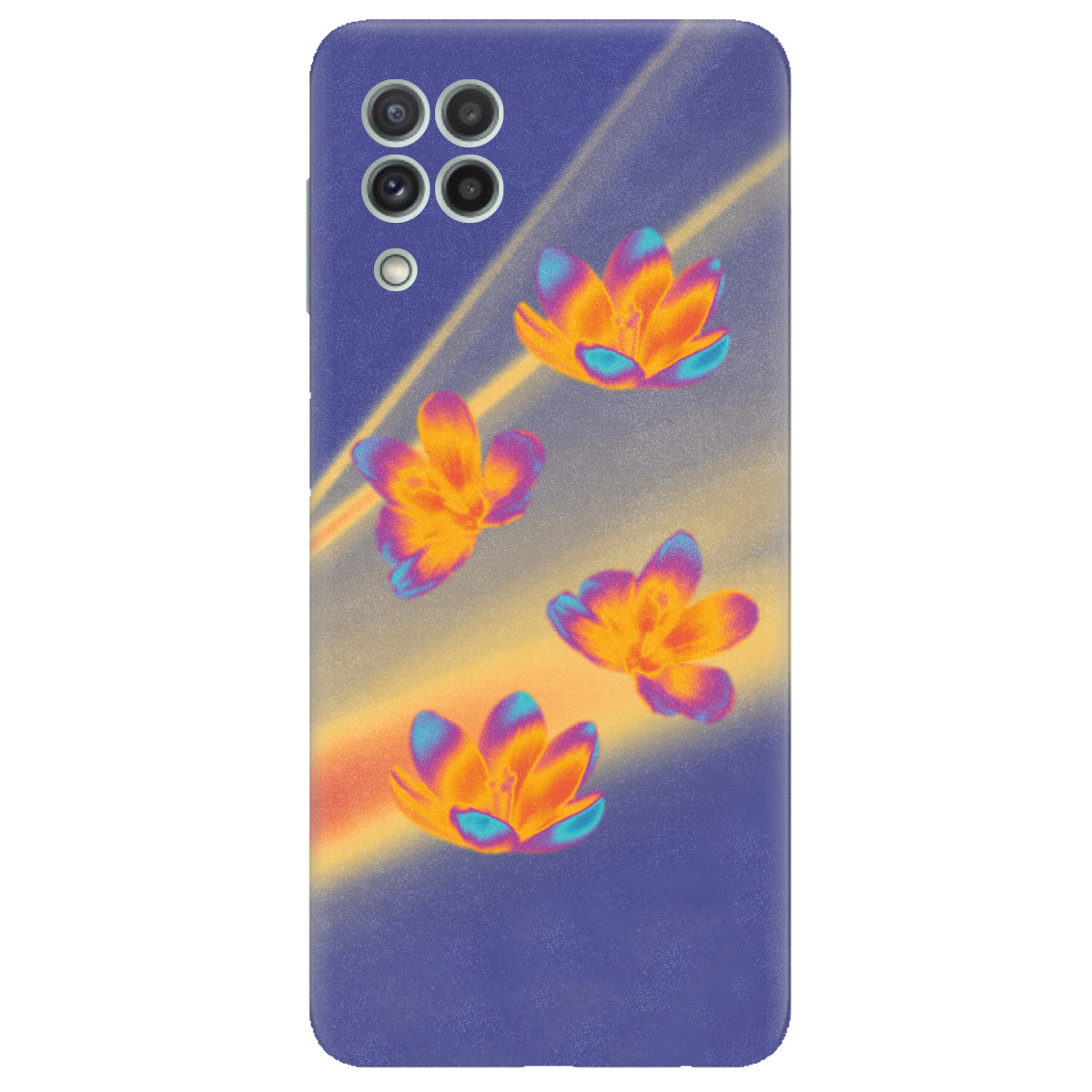 Чехол для Samsung Galaxy M32 прозрачный Тепловий цвіт - фото 1 - Чехлы для телефонов
