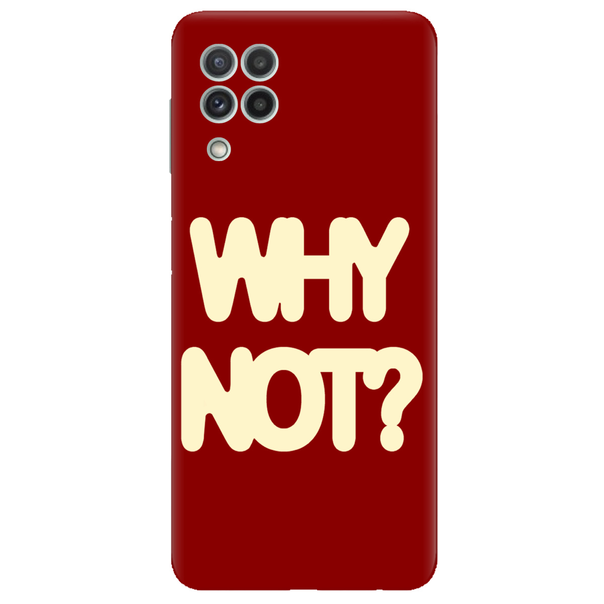 Чохол для Samsung Galaxy M22 прозорий Why not - фото 1 - Чохли для телефонів