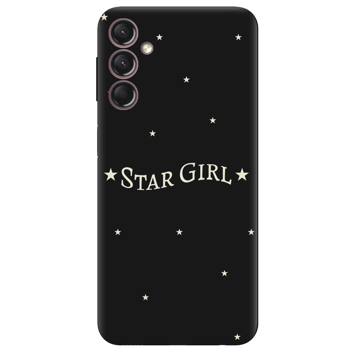 Чохол для Samsung Galaxy A05s чорний матовий soft touch Star girl - фото 1 - Чохли для телефонів