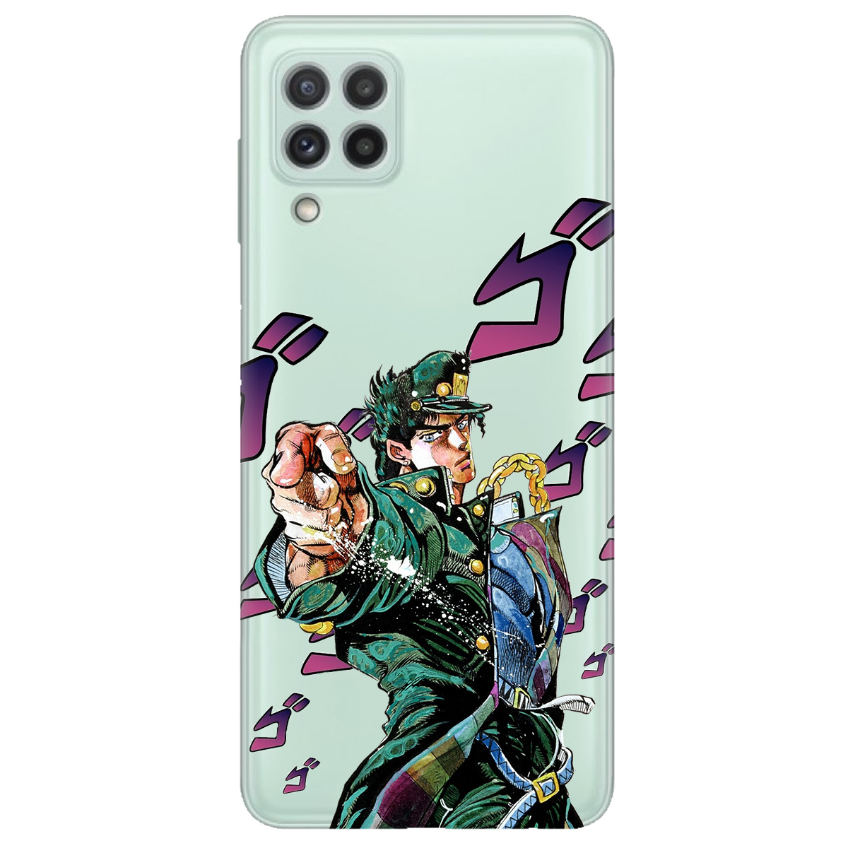 Чохол для Samsung Galaxy M22 прозорий Джоджо - фото 1 - Чохли для телефонів