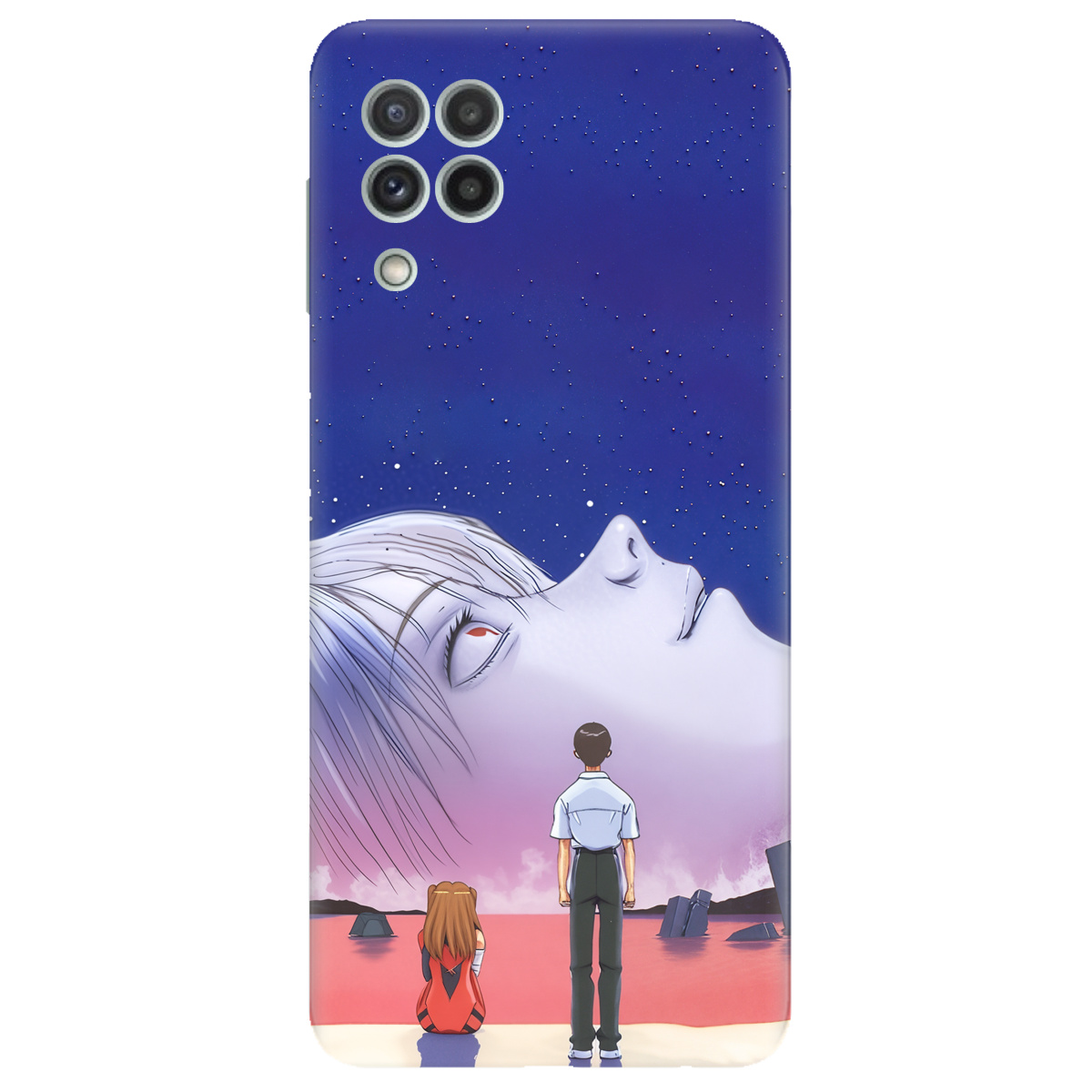Чохол для Samsung Galaxy M32 прозорий Neon Genesis - фото 1 - Чохли для телефонів