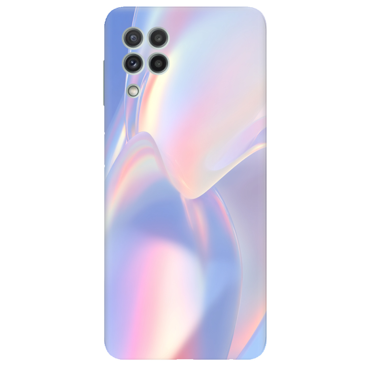 Чохол для Samsung Galaxy M22 прозорий Перламутрова хвиля - фото 1 - Чохли для телефонів