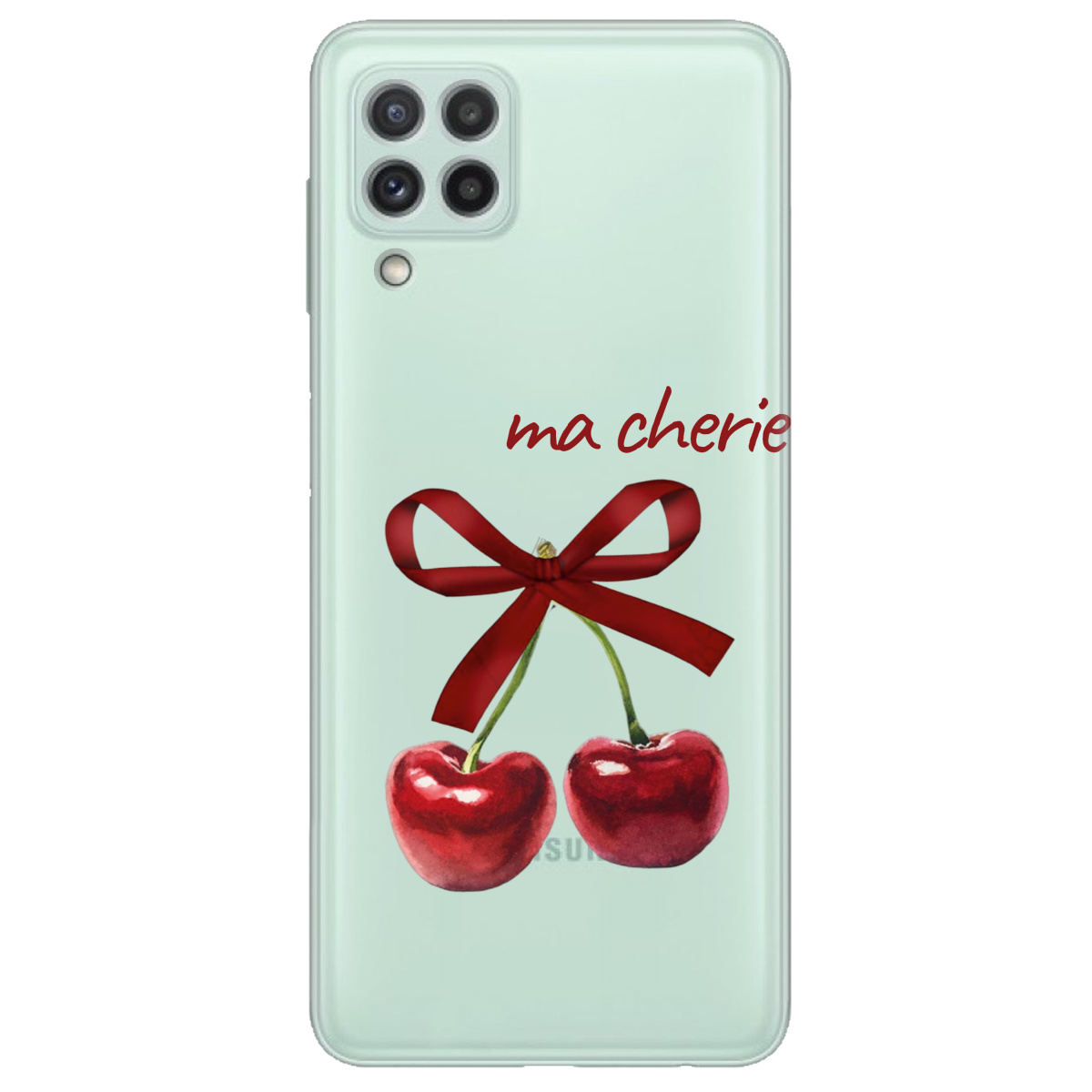Чохол для Samsung Galaxy M22 прозорий Ma cherie - фото 1 - Чохли для телефонів