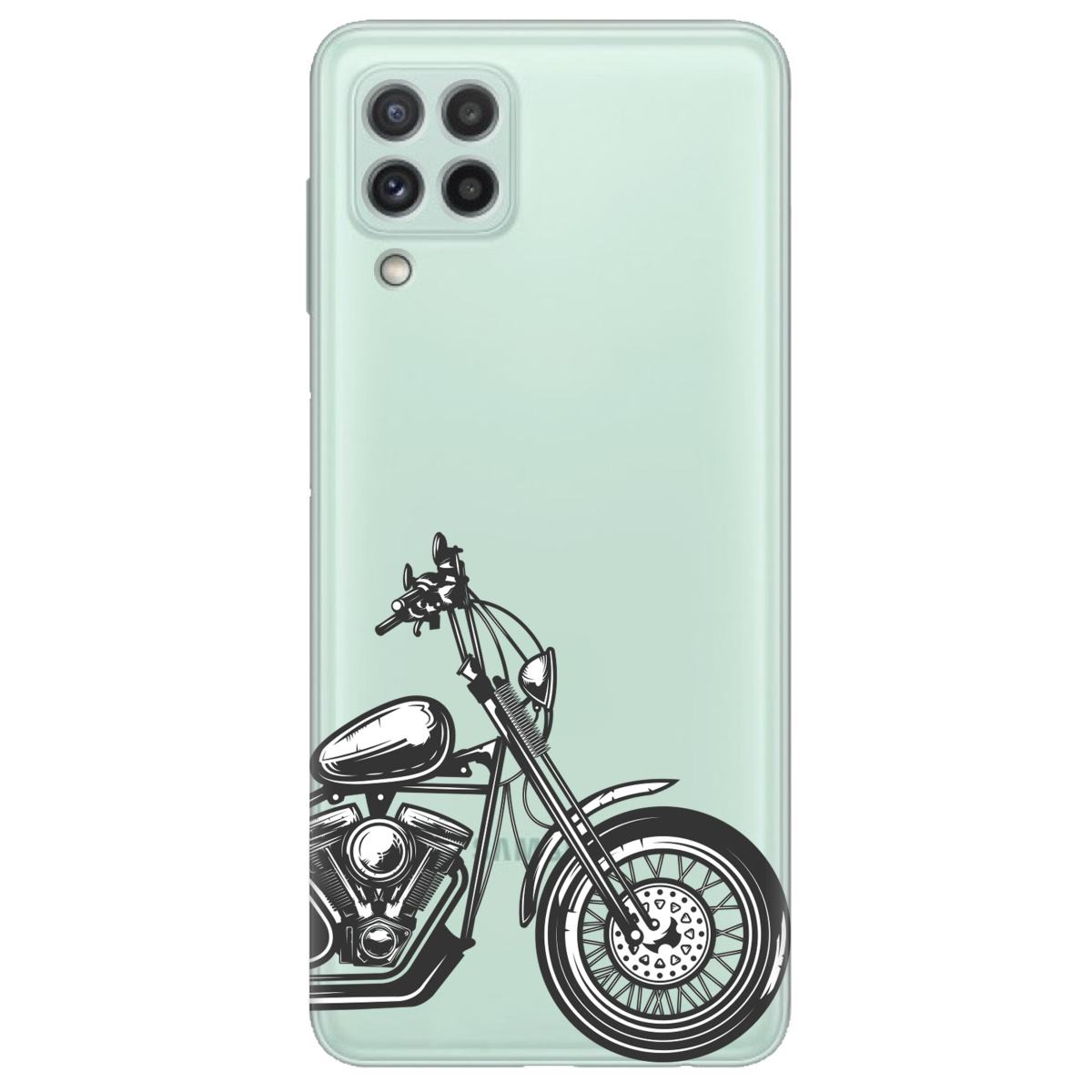 Чохол для Samsung Galaxy M22 прозорий Залізний кінь - фото 1 - Чохли для телефонів