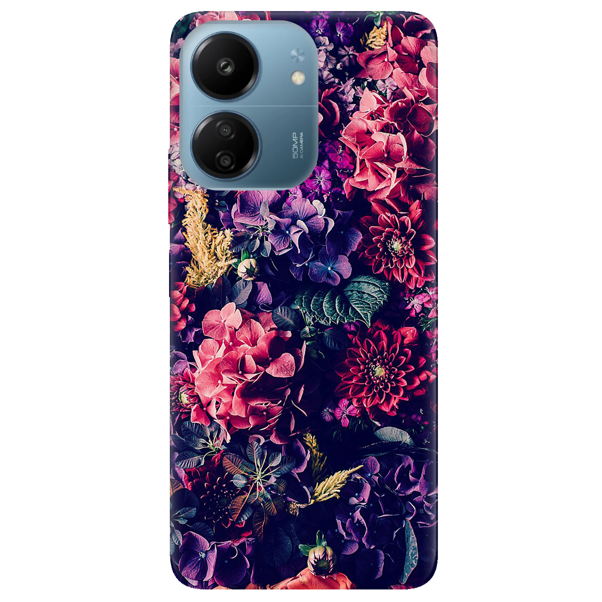 Чехол для Xiaomi Redmi 13C 4G прозрачный Bloom - фото 1 - Чехлы для телефонов