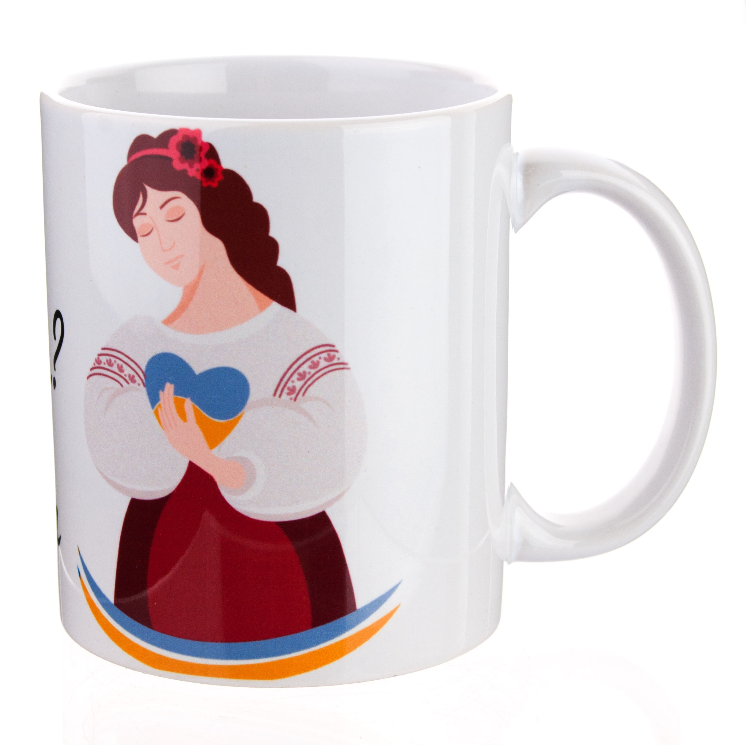 Чашка біла (330 мл) Я - Українка - фото 1 - Чашки