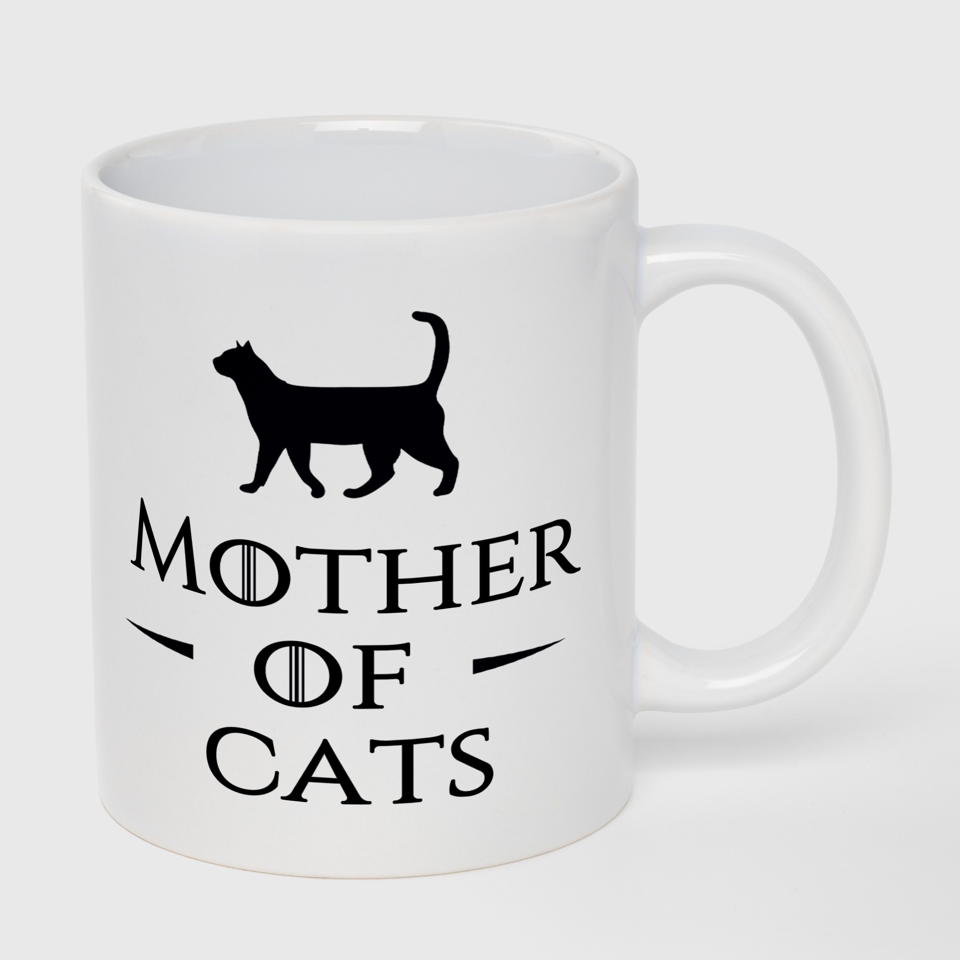 Кружка белая (330 мл) Mother of cats - фото 1 Кружка белая (330 мл) Mother of cats - фото 1 - Кружки