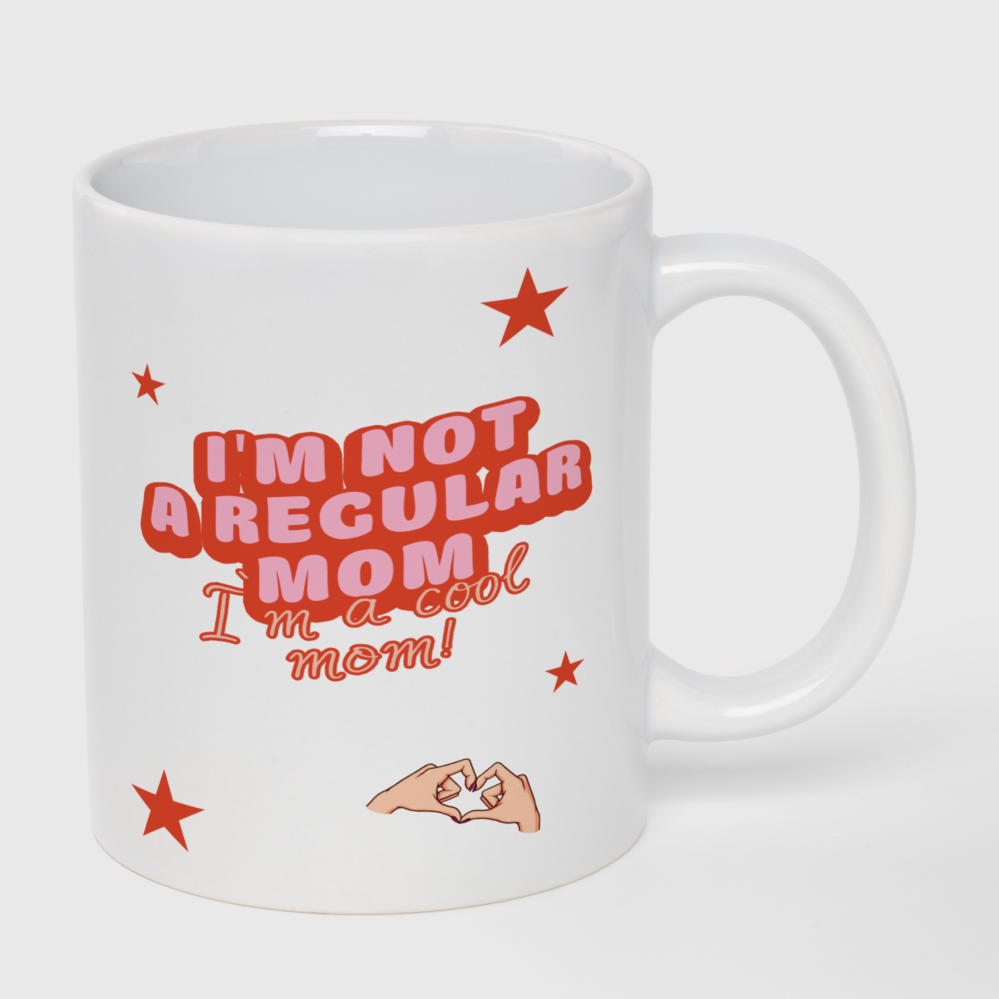 Чашка біла (330 мл) Cool mom - фото 1 - Чашки