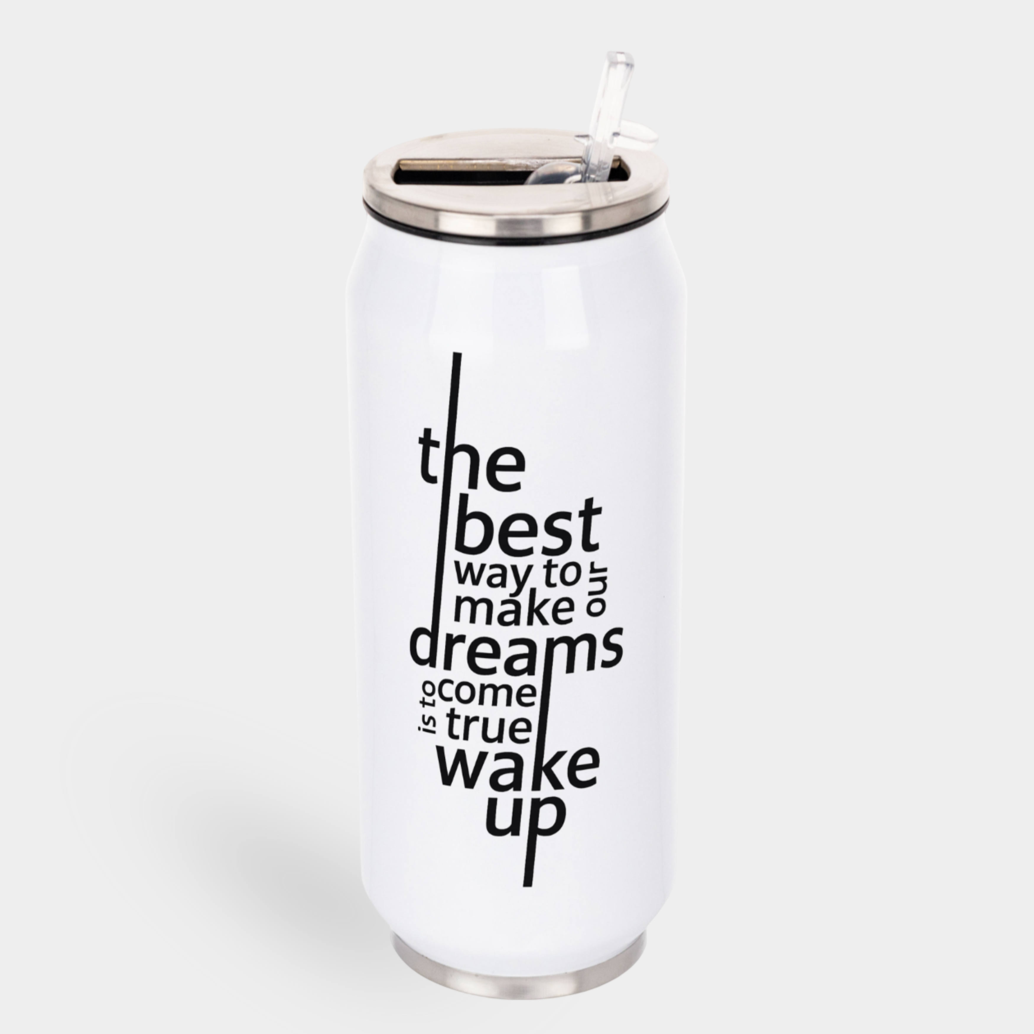 Термочашка металева "Coca Cola" біла (400 мл) Way to your dreams - фото 1 - Термочашки, термоси, фляги