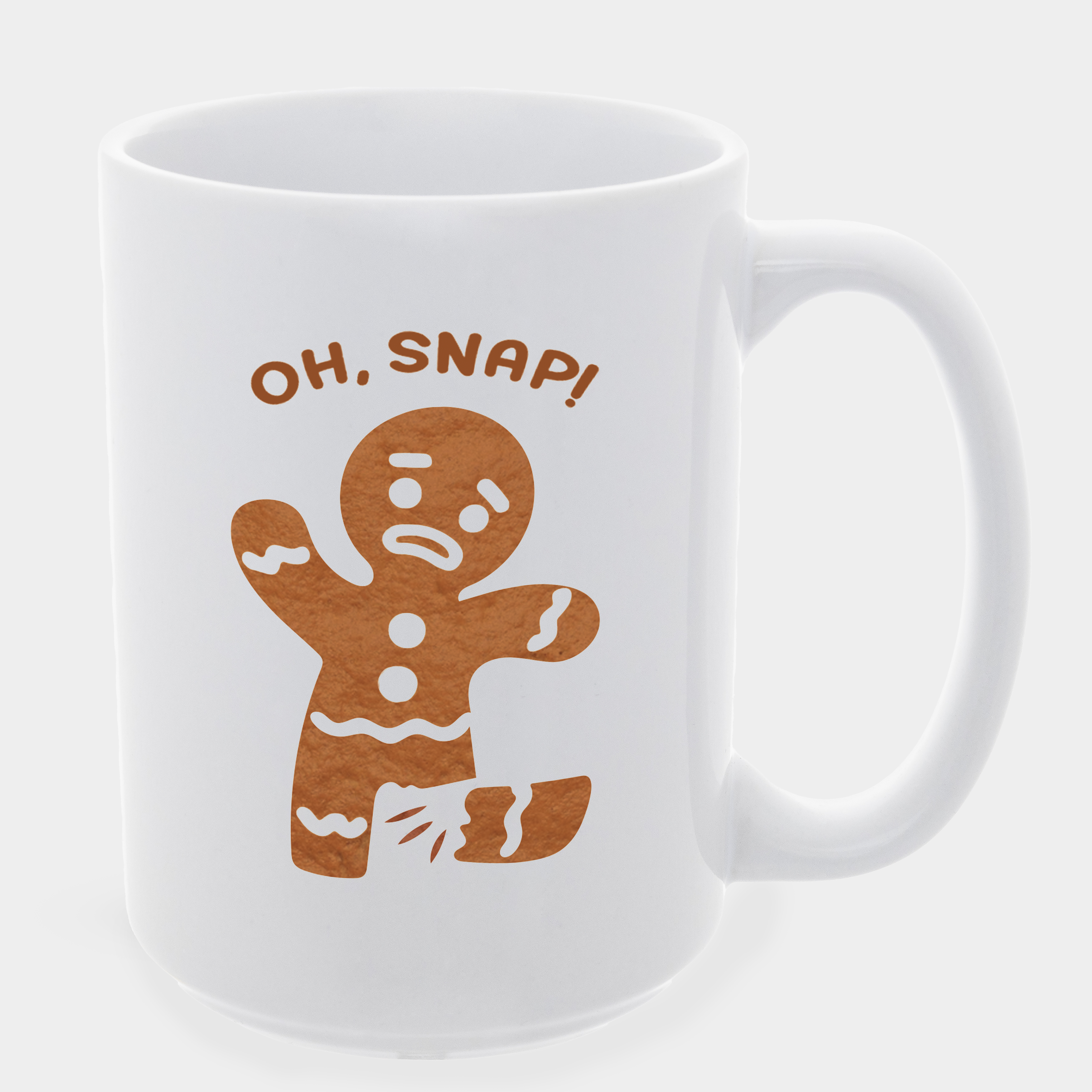 Кружка белая (425 мл) Oh, snap - фото 1 - Кружки