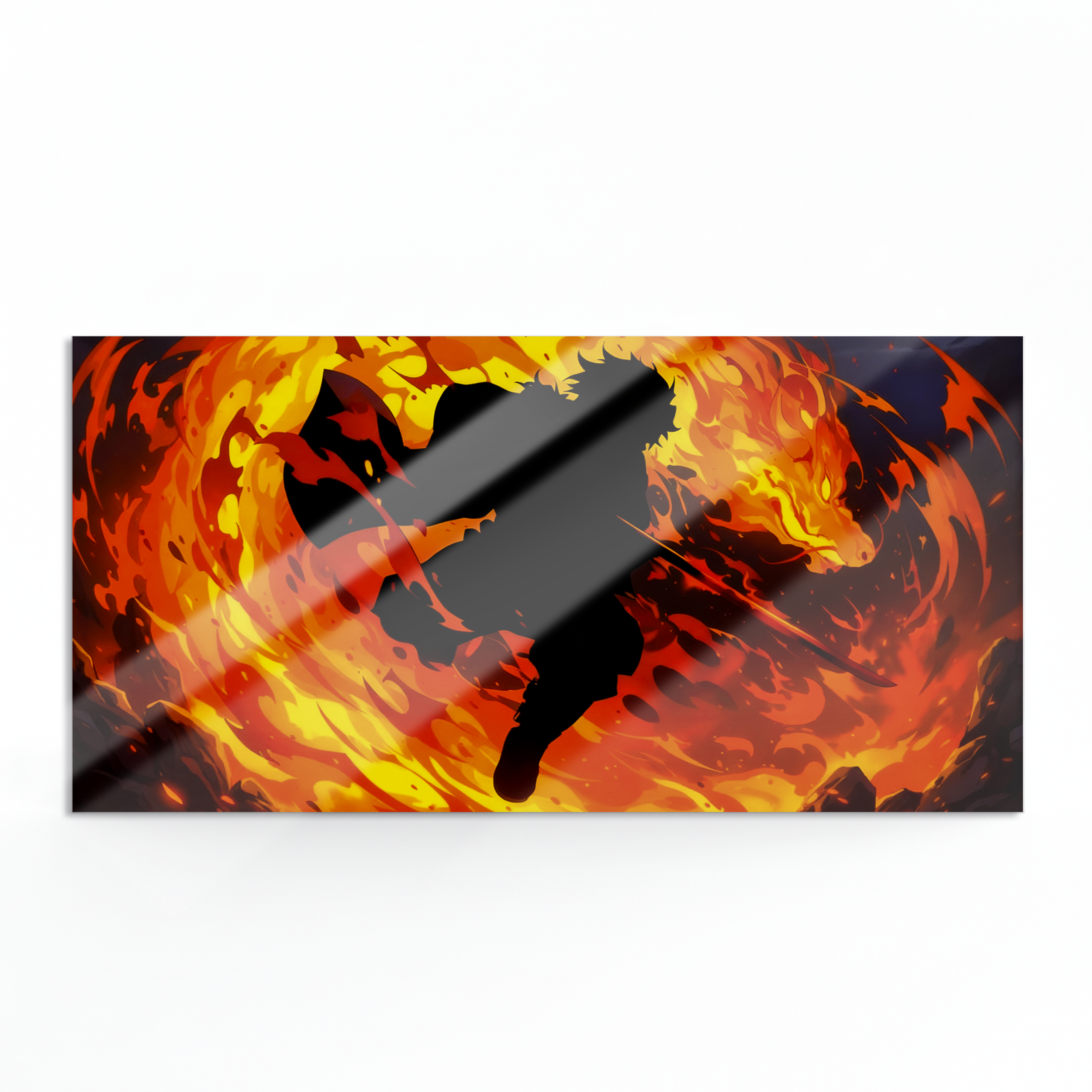 Картина на металі глянцева (30х60 см) TanjiroKamado - фото 1 - Картини на металі