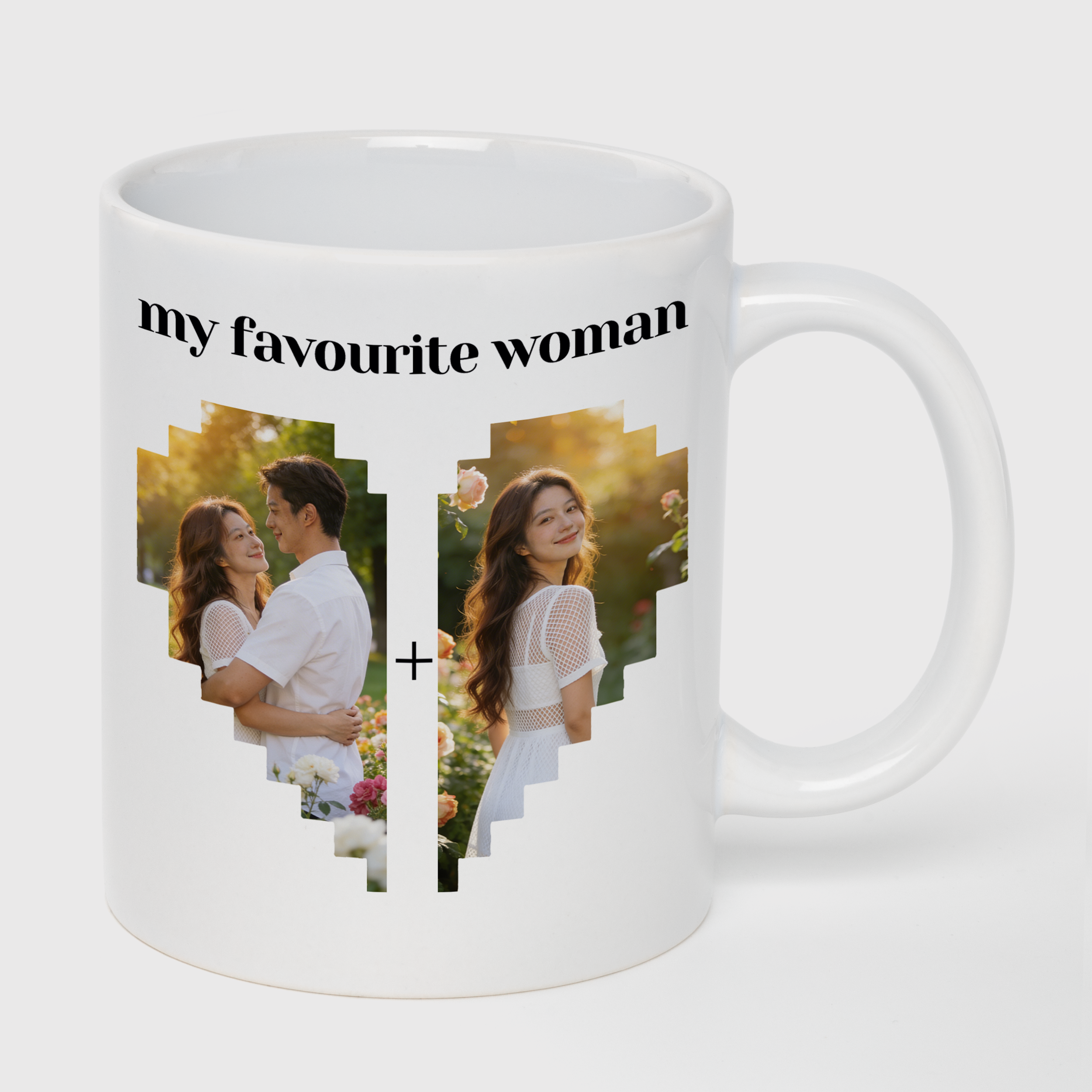 Кружка белая (330 мл) My favourite woman (с вашими фото) - фото 1 - Кружки